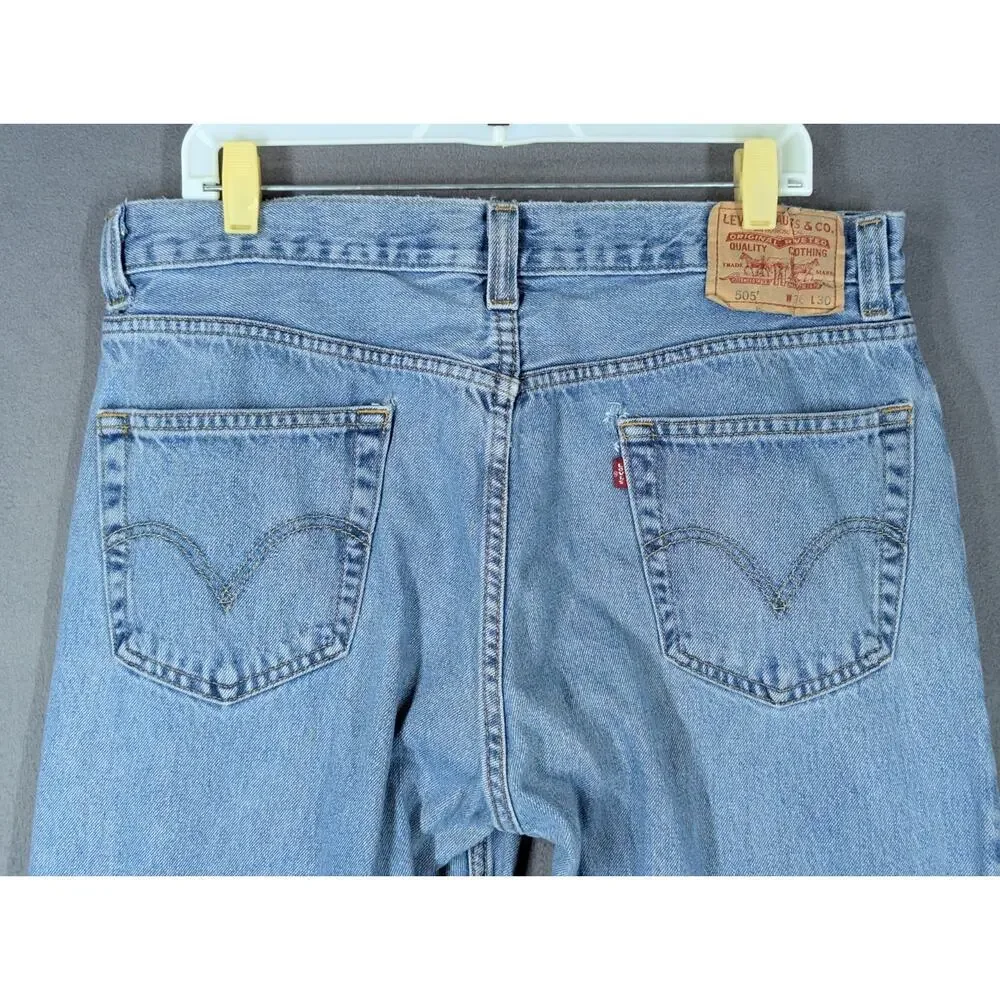 2009 Levi's 505 Jeans Mens 36x30 Regular Fit Straight Leg